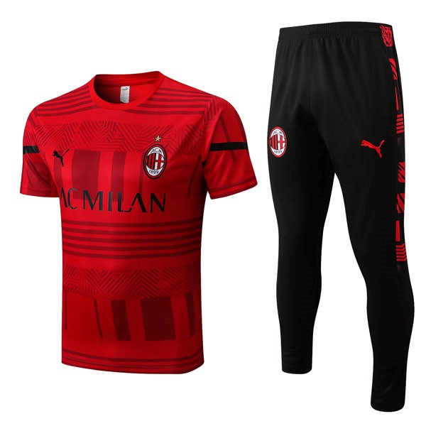 Camiseta AC Milan Conjunto Completo 2022/23 Rojo